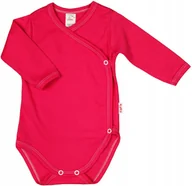 Body dla niemowląt - Body KOPERTOWE polskie RÓŻ AMARANT r 68 KLEKLE - miniaturka - grafika 1
