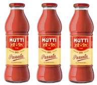 Koncentraty warzywne, przeciery - Passata pomidorowa duża szklana butelka 3 x 700g - Mutti - miniaturka - grafika 1