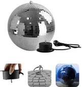 Dekoracje sali - Kula lustrzana 40cm z napędem Firefog one size - miniaturka - grafika 1
