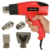 Opalarki - KAFUWELL Opalarka elektryczna z regulacją temperatury 0-600 st. C + 4 wymienne końcówki 1600W - miniaturka - grafika 1