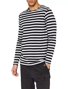 Urban Classics Męski t-shirt z regularnym paskiem, biały/czarny, XL - Koszulki męskie - miniaturka - grafika 1