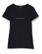 Koszulki i topy damskie - Emporio Armani Iconic Cotton T-Shirt damski, czarny, XS - miniaturka - grafika 1