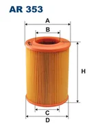 Filtry powietrza - Filtron AR 353 FILTR POWIETRZA - miniaturka - grafika 1