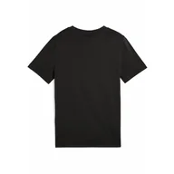 Odzież sportowa dziecięca - Młodzieżowa koszulka ESS z logo No. 1 PUMA Black - miniaturka - grafika 1
