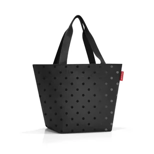 Torba SHOPPER M, glossy dots black, Reisenthel - Torebki damskie - miniaturka - grafika 1