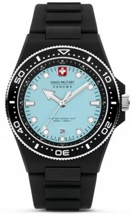 Zegarek Zestaw męski SWISS MILITARY SMWGN0001186 niebieski sportowy do nurkowania - Zegarki męskie - miniaturka - grafika 1