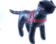 Szelki dla psów - KOZŁOWSKI SZELKI SKÓRA NR-10/110 CZERWONE - miniaturka - grafika 1