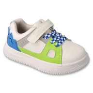 Buty dla dziewczynek - Befado obuwie sportowe dziecięce na rzepy 516P423 beżowy - miniaturka - grafika 1