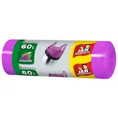 Worki na śmieci - JAN Niezbędny 60l Worki na śmieci T-SHIRT pachnące (20 sztuk) Niezbędny 8571025374 - miniaturka - grafika 1