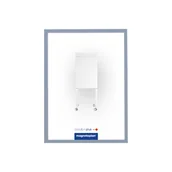 Systemy ekspozycyjne i znaki informacyjne - Magnetoplan Koszulka magnetyczna A5 ramka szary 5szt 1131101 - miniaturka - grafika 1