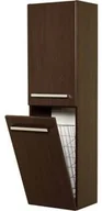 Szafki łazienkowe - Regał łazienkowy wenge mat 40x143,5cm FOKUS z koszem - miniaturka - grafika 1