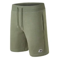 Spodnie sportowe męskie - Spodenki New Balance MS23600DON - zielone - miniaturka - grafika 1