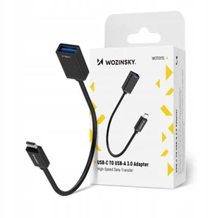 Adapter Wozinsky WOTGY1S USB-C 3.0 (męski) - USB-A 3.0 (żeński) OTG - czarny - Wtyczki i adaptery - miniaturka - grafika 1