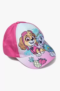 Czapki dla dzieci - Bawełniana czapka dziewczęca z daszkiem Psi Patrol - różowa - grafika 1