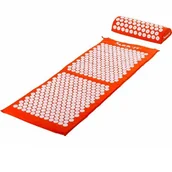 Akcesoria medycyny naturalnej - Movit Mata akupresurowa z poduszką 130 x 50 cm - pomarańczowa - miniaturka - grafika 1