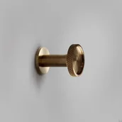 Wieszaki i stojaki - Wieszak ścienny Vera S W Mosiężny Szczotkowany Nielakierowany - miniaturka - grafika 1