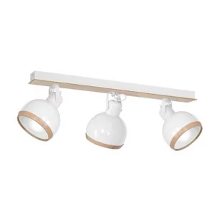 Luminex Plafon lampa sufitowa spot Oval 3x60W E27 biały 8651 - Lampy sufitowe - miniaturka - grafika 1