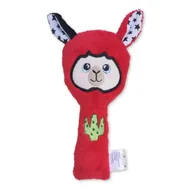 Grzechotki dla dzieci - Grzechotka lama czerwona, Kuamka - miniaturka - grafika 1