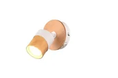 Lampy ścienne - Aruni kinkiet (spot) 1xGU10 jasne drewno/biały 801170131 - miniaturka - grafika 1