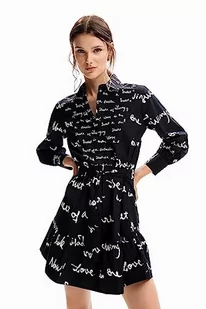 Desigual Sukienka damska Vest_Salton, czarny, M - Sukienki - miniaturka - grafika 1