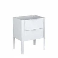 Szafki łazienkowe - Szafka pod umywalkę wpuszczaną VIBE 60 cm biało-szara półmat - miniaturka - grafika 1