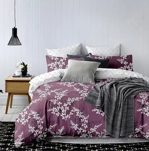 DecoKing DecoKing  Pościel Mikrofibra - Hypnosis - Calluna - Fioletowo-Kremowy 155x220*2+80x80*2 - Pościel - miniaturka - grafika 1