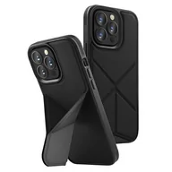 Etui i futerały do telefonów - UNIQ etui Transforma obudowa pokrowiec do iPhone 14 Pro 6,1" Magclick Charging czarny/ebony black - miniaturka - grafika 1