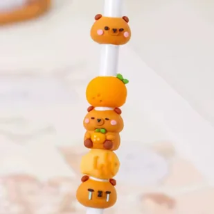 Długopis Kapibara Ze Zdejmowanymi Koralikami - Długopisy - miniaturka - grafika 1