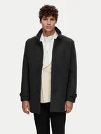 Płaszcze męskie - Selected Homme Płaszcz wełniany 16094322 Czarny Regular Fit - miniaturka - grafika 1