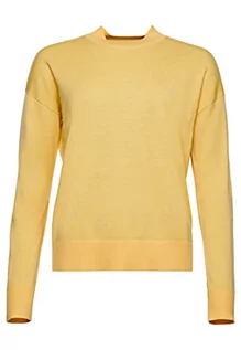 Swetry damskie - Superdry Solidny sweter damski, Żółty pigment, 40 - grafika 1