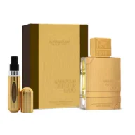Zestawy perfum damskich - Al Haramain Zestaw wód perfumowanych Amber Oud Gold Edition Extreme 200 ml + 10 ml - miniaturka - grafika 1