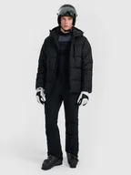 Spodnie narciarskie - 4F Spodnie narciarskie softshellowe membrana 8000 męskie - czarne XXL - miniaturka - grafika 1