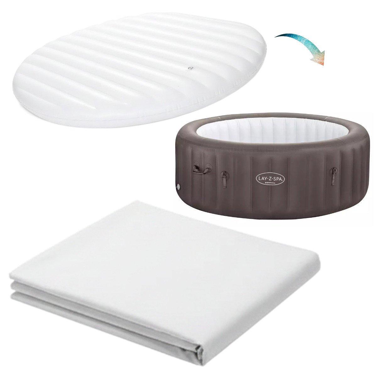 Bestway pokrywa izolacyjna wkład dmuchany termiczny do lay-z-spa 60165