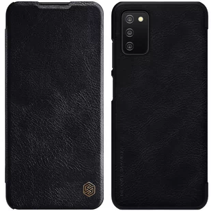 Nillkin Qin skórzana kabura etui Samsung Galaxy A03s czarny - Etui i futerały do telefonów - miniaturka - grafika 1