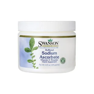 SWANSON Witamina C (buforowana L-askorbinian sodu) 885 mg proszek 120 g - Witaminy i minerały - miniaturka - grafika 1
