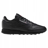 Buty sportowe męskie - Buty męskie sportowe Reebok Classic Leather czarne 100008494 40,5 - miniaturka - grafika 1