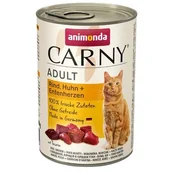 Mokra karma dla kotów - Animonda Cat Carny Adult smak: kurczak i kaczka 400g puszka - miniaturka - grafika 1