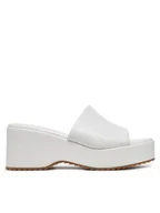 Klapki i japonki damskie - DeeZee Klapki E0014-1 Biały - miniaturka - grafika 1