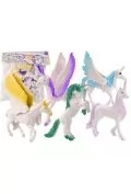 Figurki dla dzieci - Zestaw figurek Jednorożec Pegaz biały skrzydła 6el - miniaturka - grafika 1