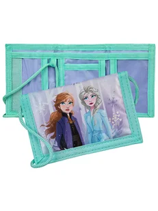 Disney Frozen Portfel "Kraina Lodu" w kolorze turkusowo-fioletowym - 9,5 x 13,5 x 12,5 cm - Portfele - miniaturka - grafika 1