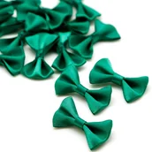 Scrapbooking - Kokarda Ozdobna Muszka 4X2,5Cm Zielona 2 Szt. - miniaturka - grafika 1