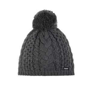 Damska czapka zimowa z pomponem Eisbar Afra Pompon MU anthracite - ONE SIZE - Czapki damskie - miniaturka - grafika 1