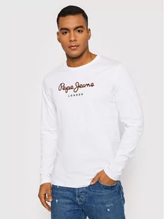 Pepe Jeans Longsleeve Eggo PM508209 Biały Regular Fit - Bluzy męskie - miniaturka - grafika 1