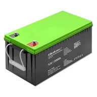 Baterie do zasilaczy awaryjnych UPS - Qoltec Akumulator żelowy | 12V | 200Ah | GEL - miniaturka - grafika 1