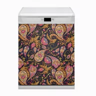 Dekoracje domu - Osłona Bluedecor Magnes na zmywarkę Kolorowy Paisley 60x80 - miniaturka - grafika 1