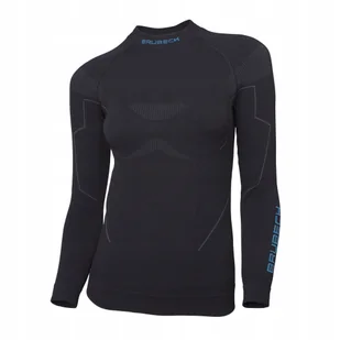 Koszulka damska Brubeck Thermo LS13100 black Xs - Koszulki i topy damskie - miniaturka - grafika 1