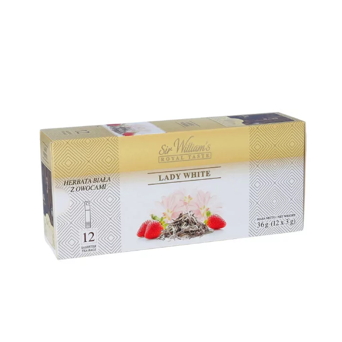 Sir Williams Biała herbata Royal Taste Lady White 12x3g 5903240323340