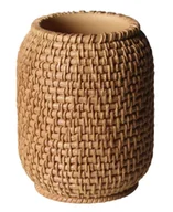 Akcesoria łazienkowe - Kubek na szczoteczki do zębów brązowy Braid Splendid - miniaturka - grafika 1