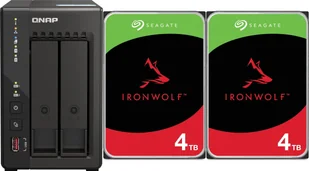 Serwer plików Qnap TS-253E-8G + 2x Seagate IronWolf 4TB ST4000VN006 - Serwery plików NAS i macierze dyskowe - miniaturka - grafika 1