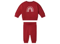 Spodenki dla niemowląt - lupilu® Dres niemowlęcy z bawełny organicznej (bluza + spodnie) (50/56, Czerwony) - miniaturka - grafika 1